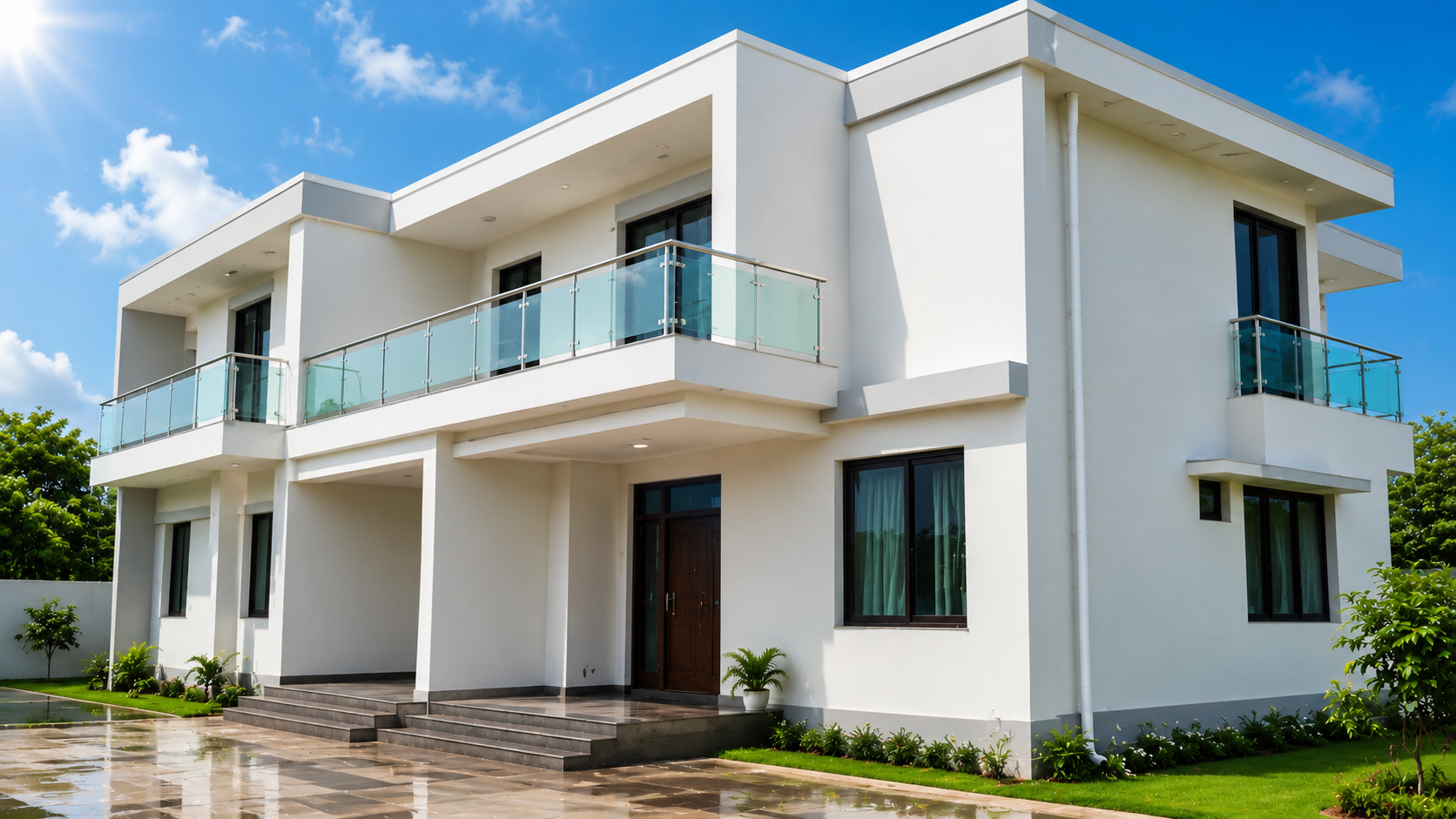 After waterproofing — clean, protected home